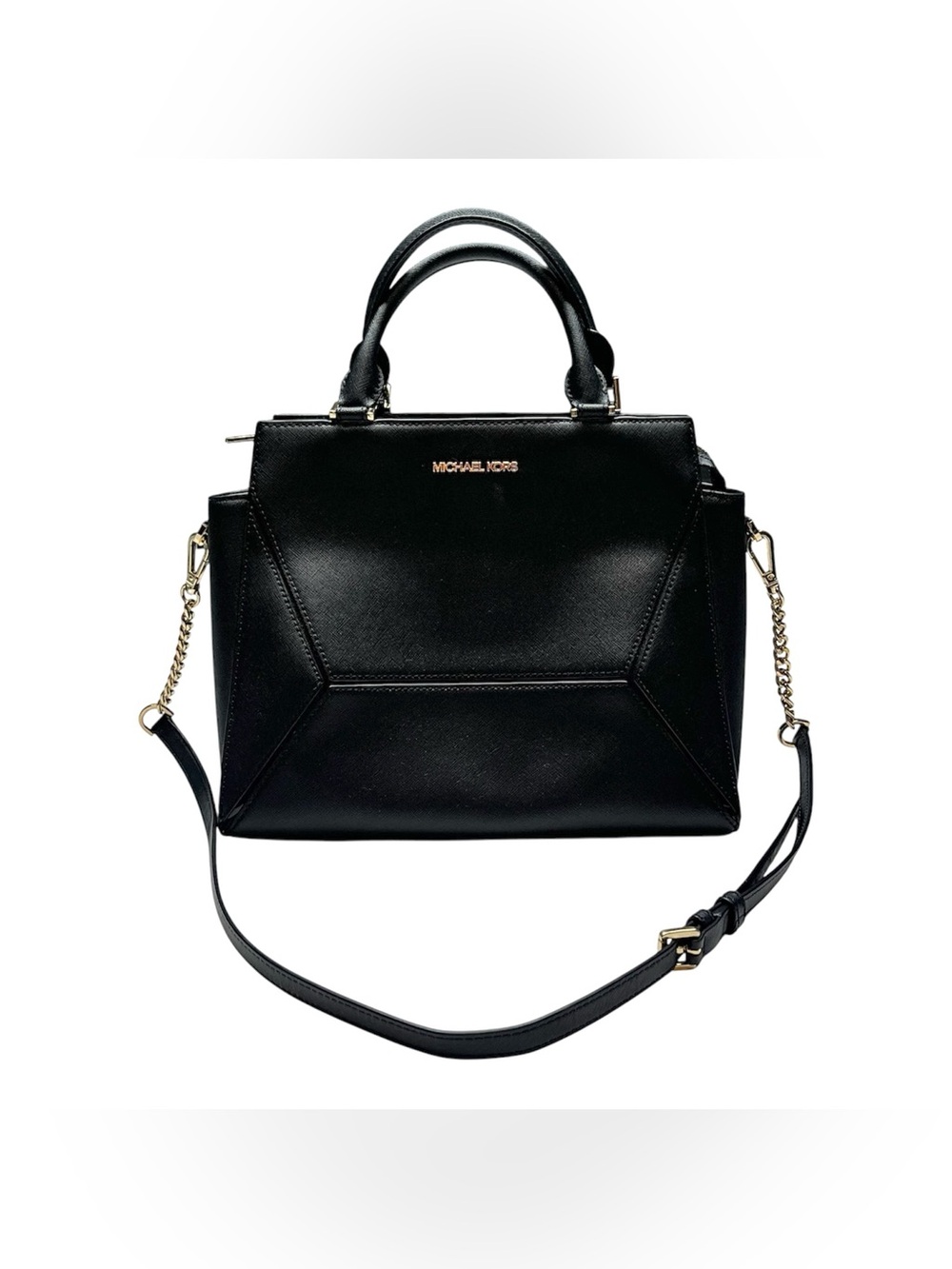 Michael Kors Saffiano Leather Satchel Bag Purse Tote